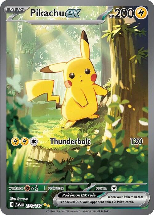 Pikachu ex (Special Illustration Rare, nummer 276/217)